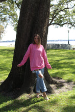 Load image into Gallery viewer, Pretty in Pink oversized sweatshirt
