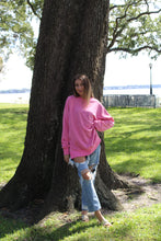 Load image into Gallery viewer, Pretty in Pink oversized sweatshirt
